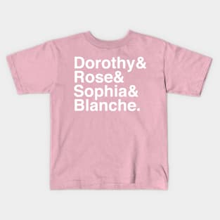 Golden Girls Helvetica Kids T-Shirt